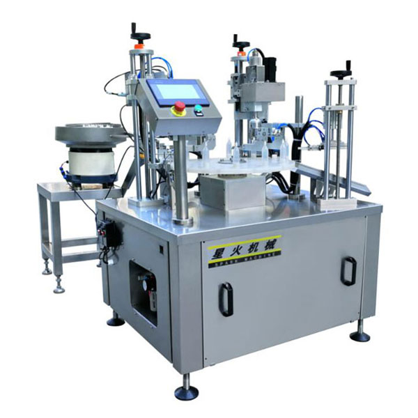 番茄醬灌裝旋蓋一體機-廚房調(diào)味醬灌裝設備